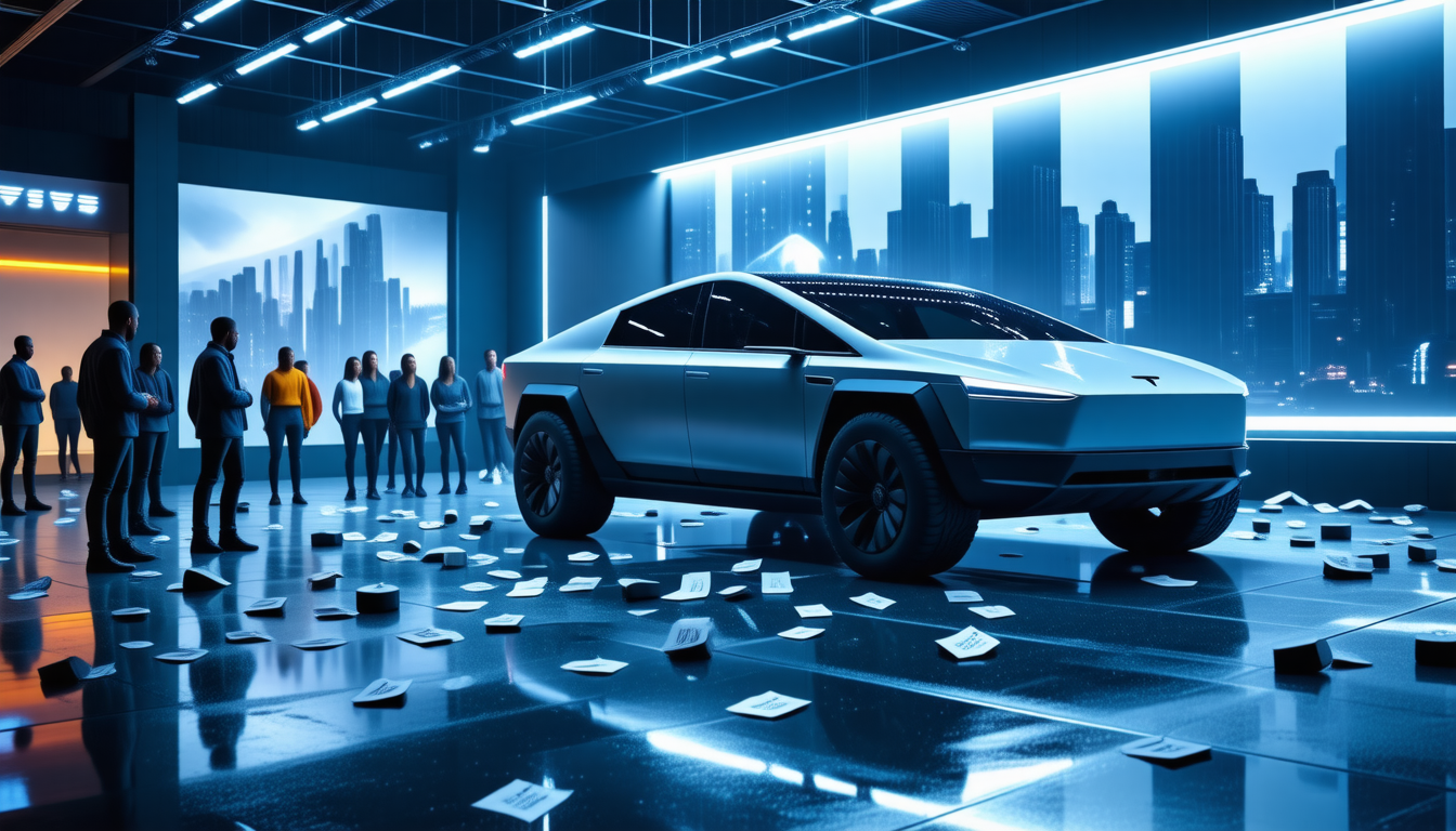 découvrez l'étonnante évolution du tesla cybertruck, une saga marquée par des promesses de succès et des réalités d'invendus. plongée au cœur de son parcours chaotique, entre la chute des prix et les défis marketing. analysez pourquoi ce véhicule emblématique peine à conquérir le marché.