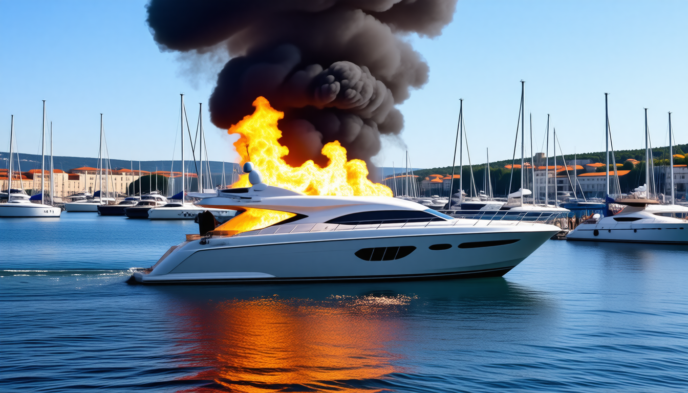 découvrez le dramatique incendie d'un superyacht au port de saint-tropez, un événement spectaculaire qui a captivé les curieux et les médias. revivez les moments intenses de cette catastrophe maritime et ses répercussions sur la célèbre station balnéaire.