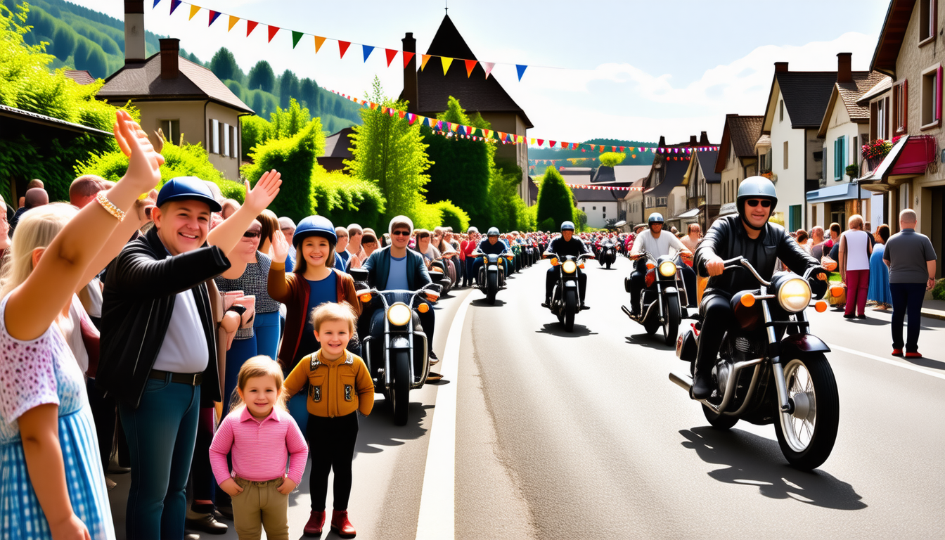la commune de rieux accueille avec enthousiasme l'arrivée des motards de la madone, un événement convivial réunissant passionnés de moto et habitants autour d'une tradition locale de partage et d'animation.