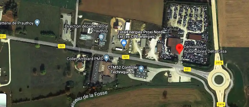 Casse Auto à Zone Industrielle les Epinois 52190 Prauthoy