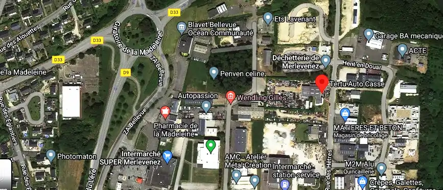 Casse Auto à Merlevenez